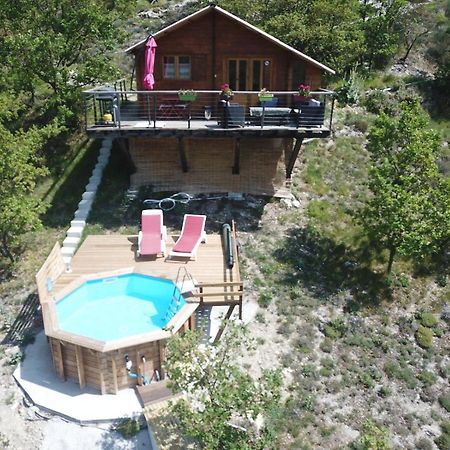 Chalet Sur Pilotis Avec Piscine Privee Lucéram Zewnętrze zdjęcie